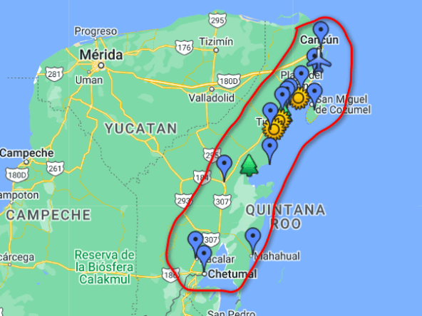 Where is The Riviera Maya on a Map?